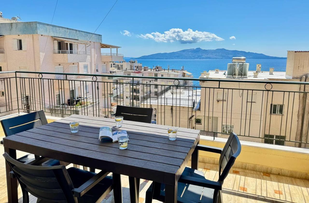 Colorful Sea View Apartment Sarandë Eksteriør bilde
